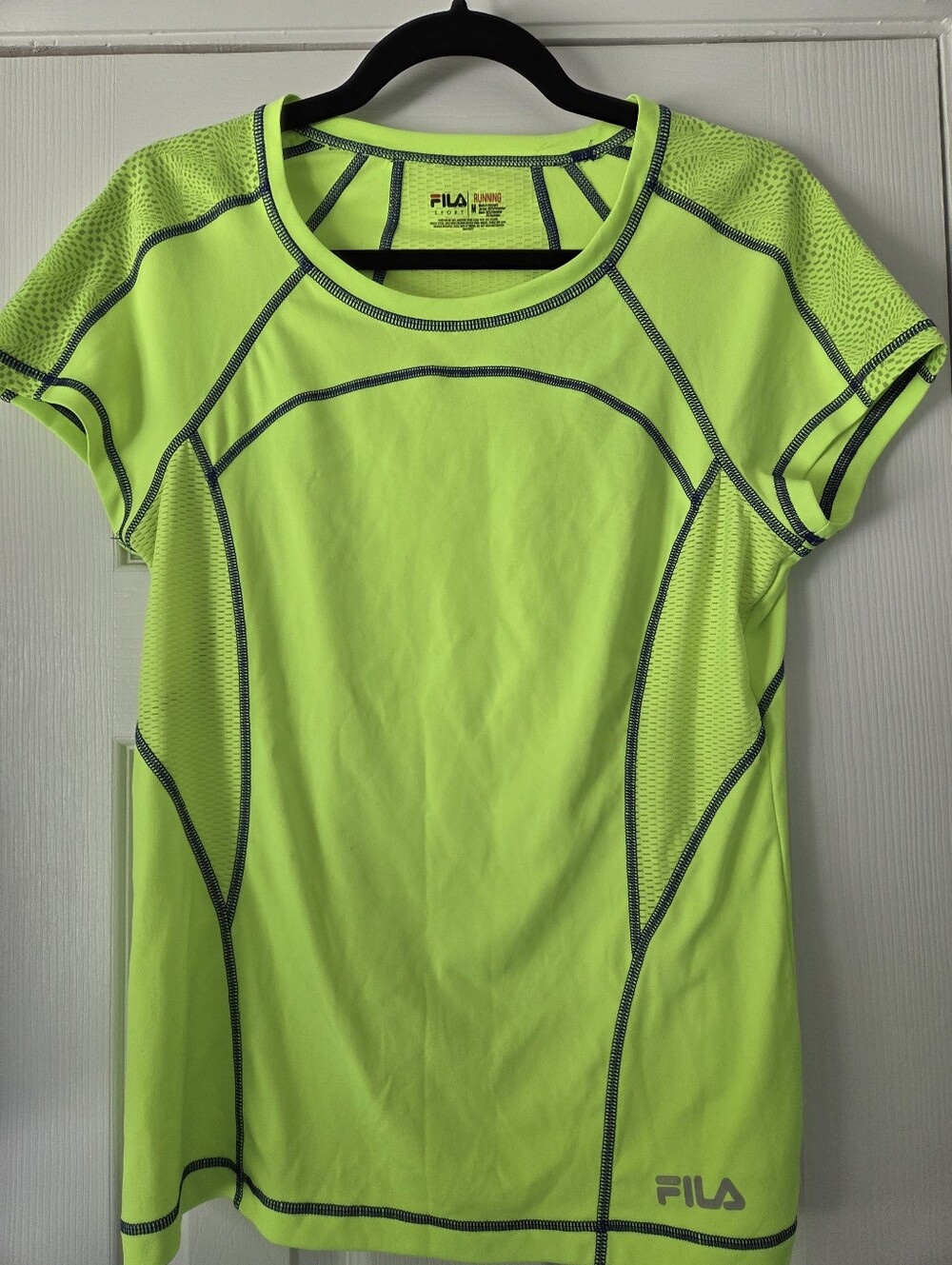 FILA Neon Lime Short-Sleeve Running Tee